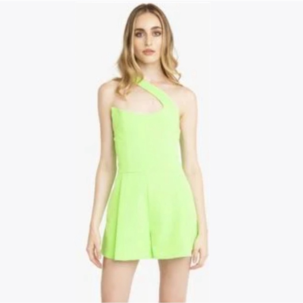Black Halo Brew One Shoulder Romper - Picture 2 of 7